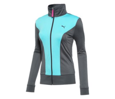 Women's Poly Track Jacket - Charcoal