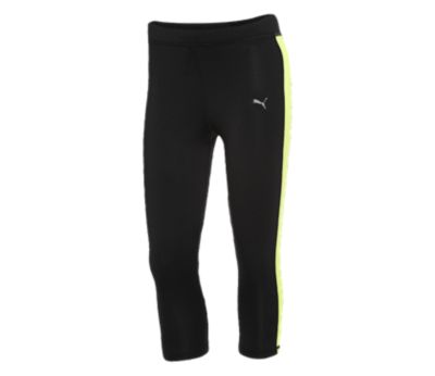 Women's PE Running Capri - Black