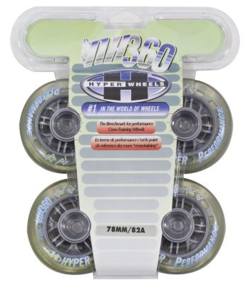NX360 78mm Inline Skate Wheels - Clear - 4pk