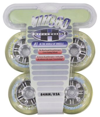 NX360 84mm Inline Skate Wheels - Clear - 4pk