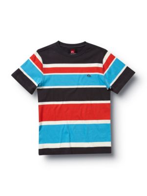 Boys' Rawlings Short Sleeve Stripe Knit Shirt - Gray Patterned