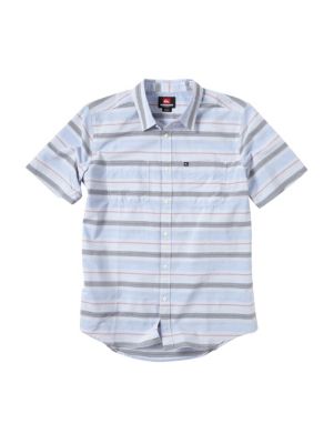 Men's Booked Tickets SS Woven Shirt - Blue