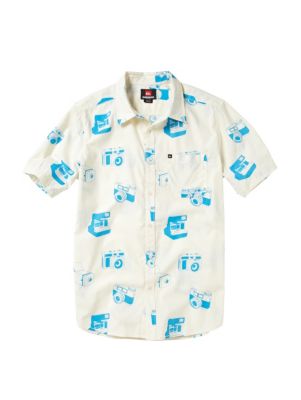 Men's Camera Obscura SS Woven Shirt - Cream