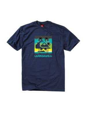 Men's Sky Palms SS Tee - Navy / Dark Blue