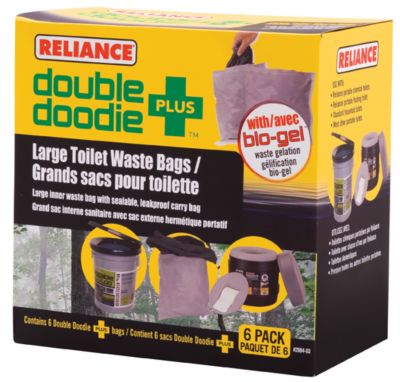 Double Doodie PLUS Toilet Waste Bags