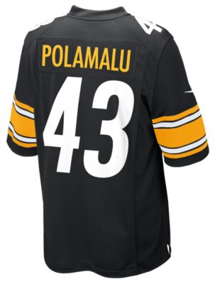 Youth Steelers Polamalu Home Jersey - Black