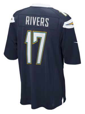 Youth Chargers Rivers Replica Home Jersey - Navy / Dark Blue