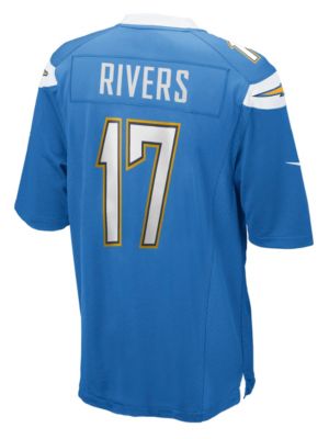 Youth Chargers Rivers Replica Alternate Jersey - Light Blue /  Powder Blue