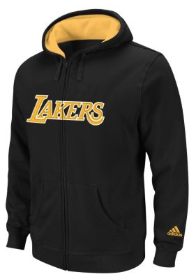 Youth Lakers Zip Fleece - Black