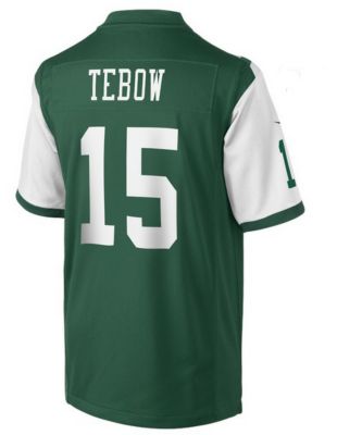 Youth Jets Tebow Game Home Jersey - Green