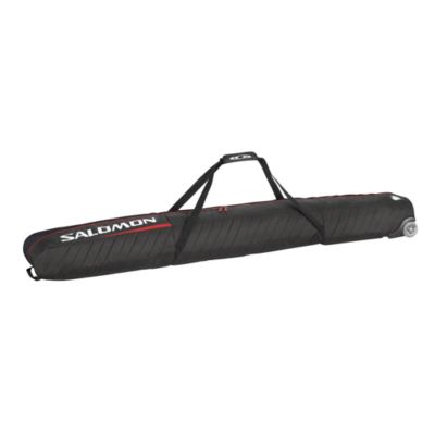 Wheely Double Ski Bag - Black/Bright Red- 195 cm