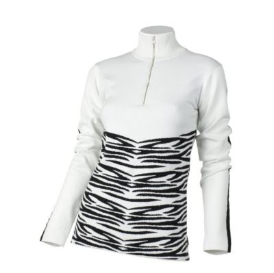 Women's Tigress Sweater - White Patterned