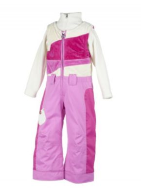 Girl's Love Fleece Bib 3-7 - Pink