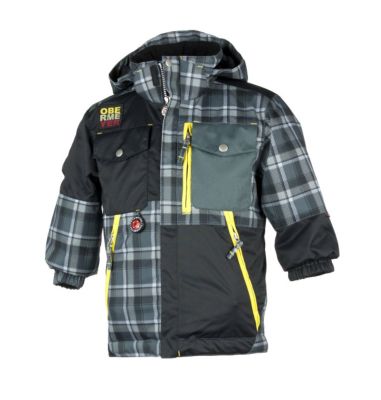 Lil Boys' Superpipe Jacket - Black Patterned