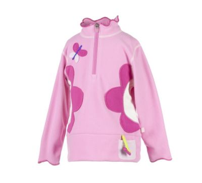 Lil Girls' Gaga Fleece Top - Pink