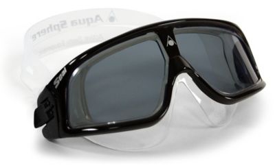 Adult Seal Swim Mask - Smoke / Black-Silver