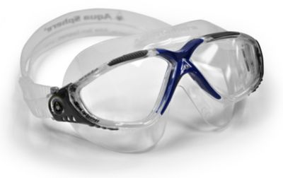 Adult Vista Swim Mask - Clear / Grey-Blue