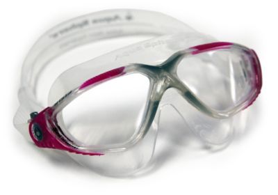 Women's Vista Swim Mask - Clear / Fuchsia