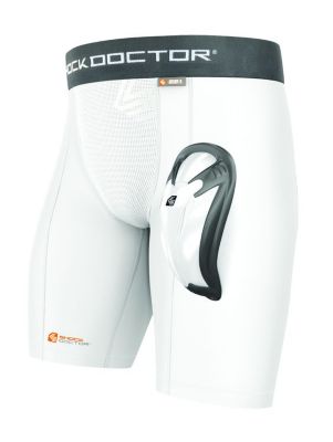 Adult Core Compression Short - White