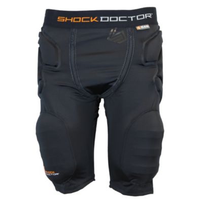 ShockSkin 3-Pad Short with Thigh Pad - Black