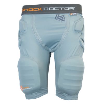 ShockSkin 3-Pad Short with Thigh Pad - Gray