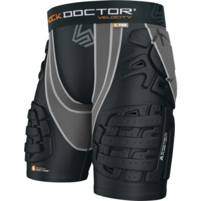 Velocity ShockSkin 5-Pad Football Shorts - Black