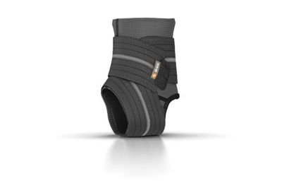 Ankle Compression Sleeve with Wrap Support - Black