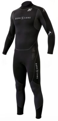 Men's 7MM Full Jumpsuit - Black / Charcoal
