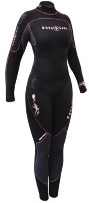 Women's 7MM Full Jumpsuit - Black / Pink