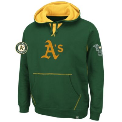 Men's A's Tru Leader Hooded Fleece - Dark Green /  Moss