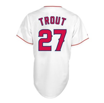Men's Angels Trout Replica Home Jersey - White