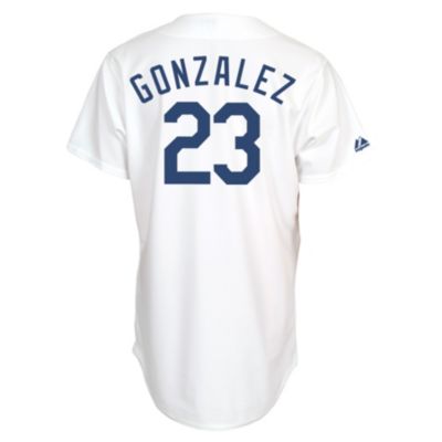 Men's Dodgers Gonzalez Replica Home Jersey - White
