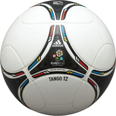 Euro 2012 OMB Soccer Ball – White/Black