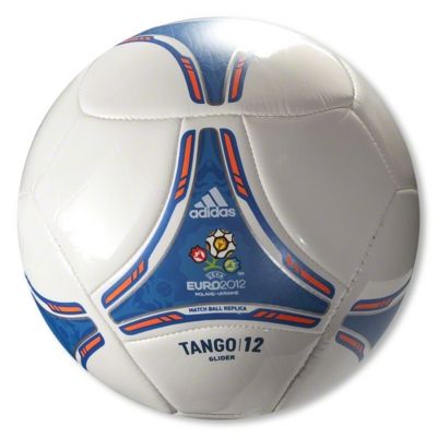 Euro 2012 Glider Soccer Ball – White/Blue/Orange