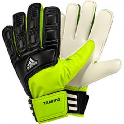 adi Training Soccer Goalkeeper Gloves – Black/Slime