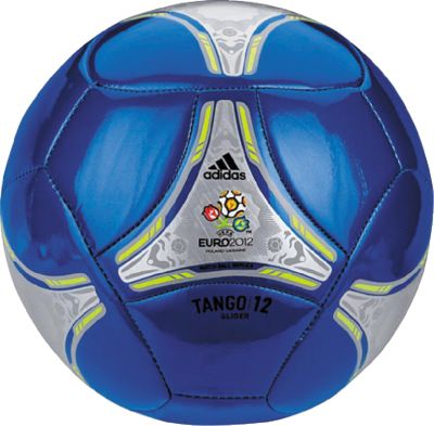 Euro 2012 Glider Soccer Ball – Blue/Silver
