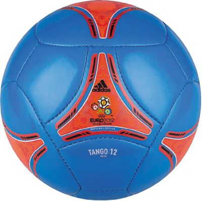 Euro 2012 Mini Soccer Ball – Bright Blue/Infrared/Collegiate Navy/White