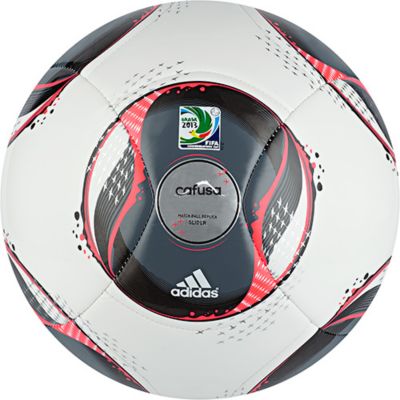 Confederations Cup 2013 Glider Soccer Ball - White and Black