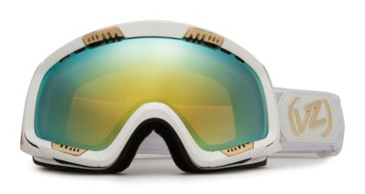 Feenom Goggle White Gloss, Gold Chrome Lens