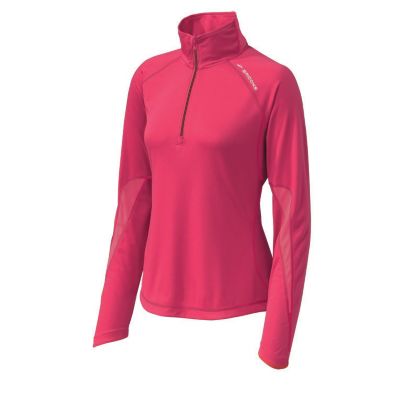 Women's Essential Run  1/2 Zip Top - Pink