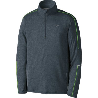 Men's Essential LS 1/2 Zip II Top - Charcoal