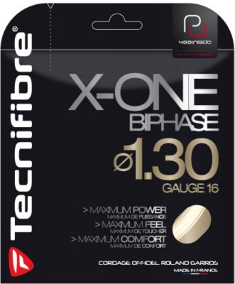 X-One Biphase 16 Racquet String - Natural