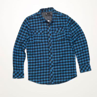 Men's Bombshell L/S Flannel - Blue Patterned