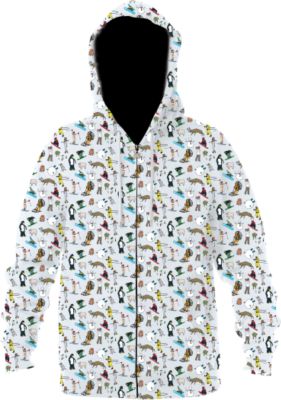 Men's Mlf Zip Hoodie - Print