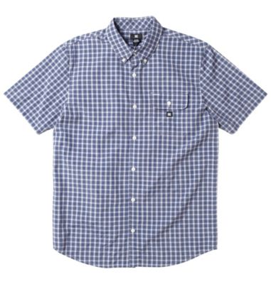 Men's Baldwin S / S Woven Shirt - Blue Patterned