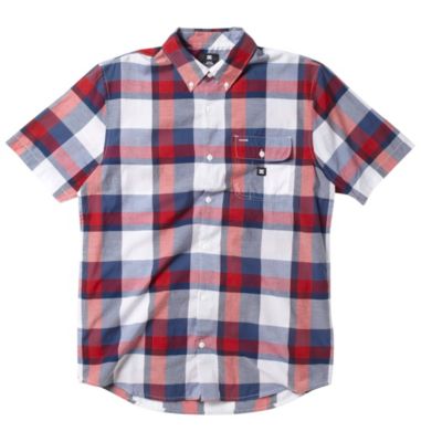 Men's Riot S / S Woven Shirt - Blue Patterned