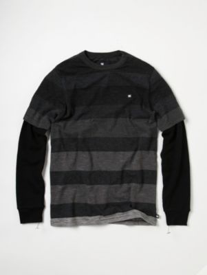 Boy's Rapport 2fer Tee - Black Patterned