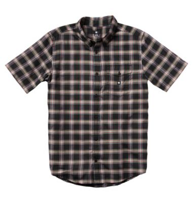 Men's Eschaton Short Sleeve Woven Shirt - Black Patterned