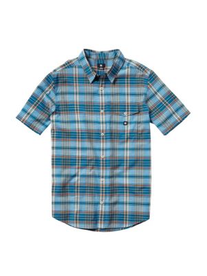 Boys' Dignan Short Sleeve Woven Shirt - Blue Patterned