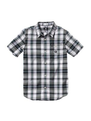 Boys' Dignan Short Sleeve Woven Shirt - White Patterned
